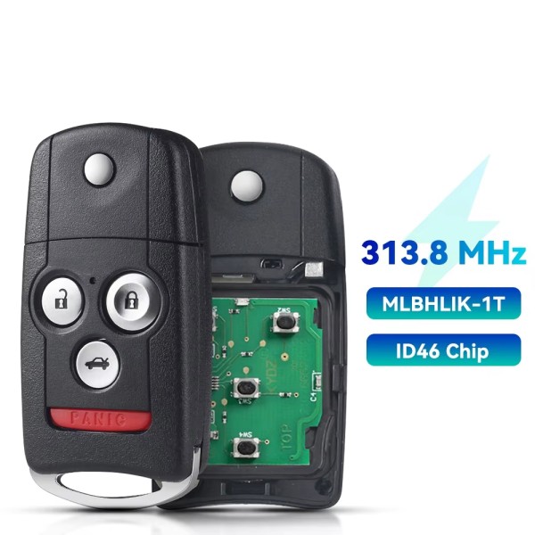 2008-2014 Honda / Acura / 4-Button Flip Key / PN: 35113-TL0-A10 / MLBHLIK-1T (AFTERMARKET)
